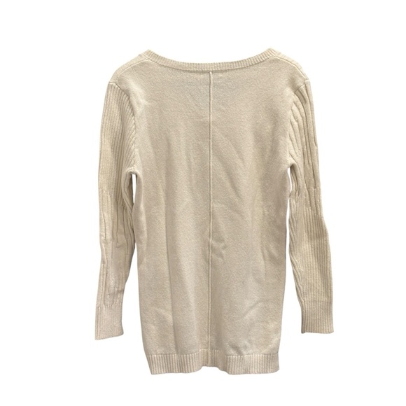 Sundance Silk Blend V Neck Womens Cream Sweater Size XS - Picture 4 of 6